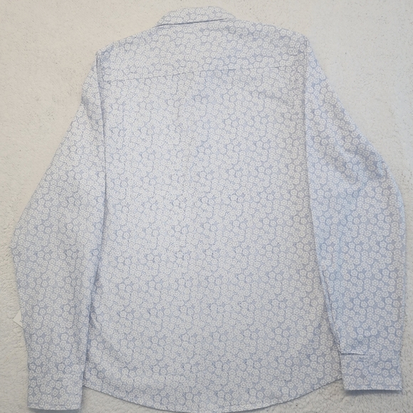 Truth Substance Common Sense  Printed Long Sleeve Button Down Shirt Mens Small - Picture 6 of 11